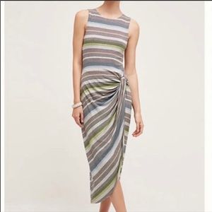 EUC Bailey 44 xAnthro Gathered Stripe Dress XS